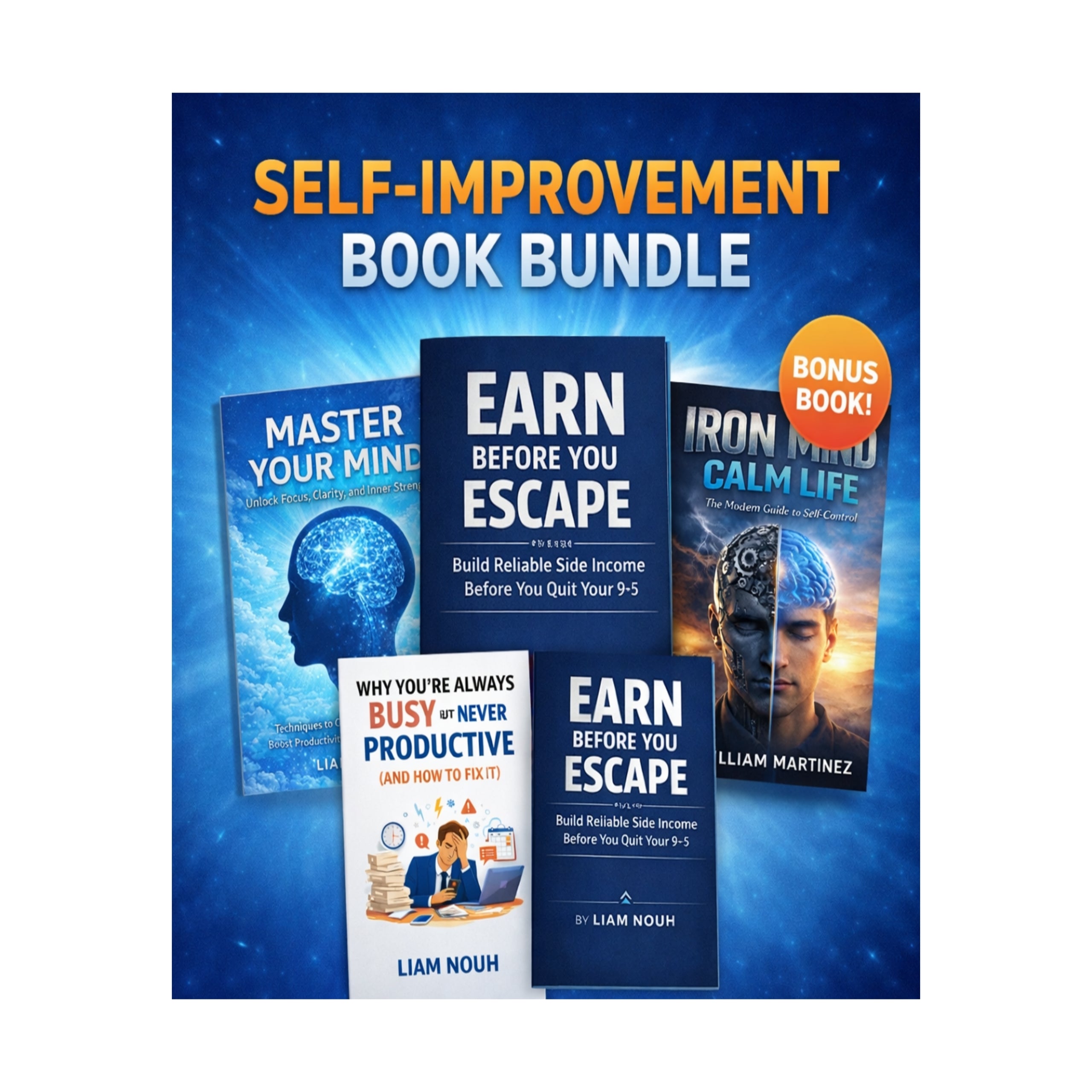 Ultimate Self-Improvement Book Bundle (4-in-1) – Mindset, Productivity & Financial Freedom